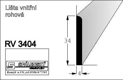 Lita RV3404 nastav.smrk 2400 mm